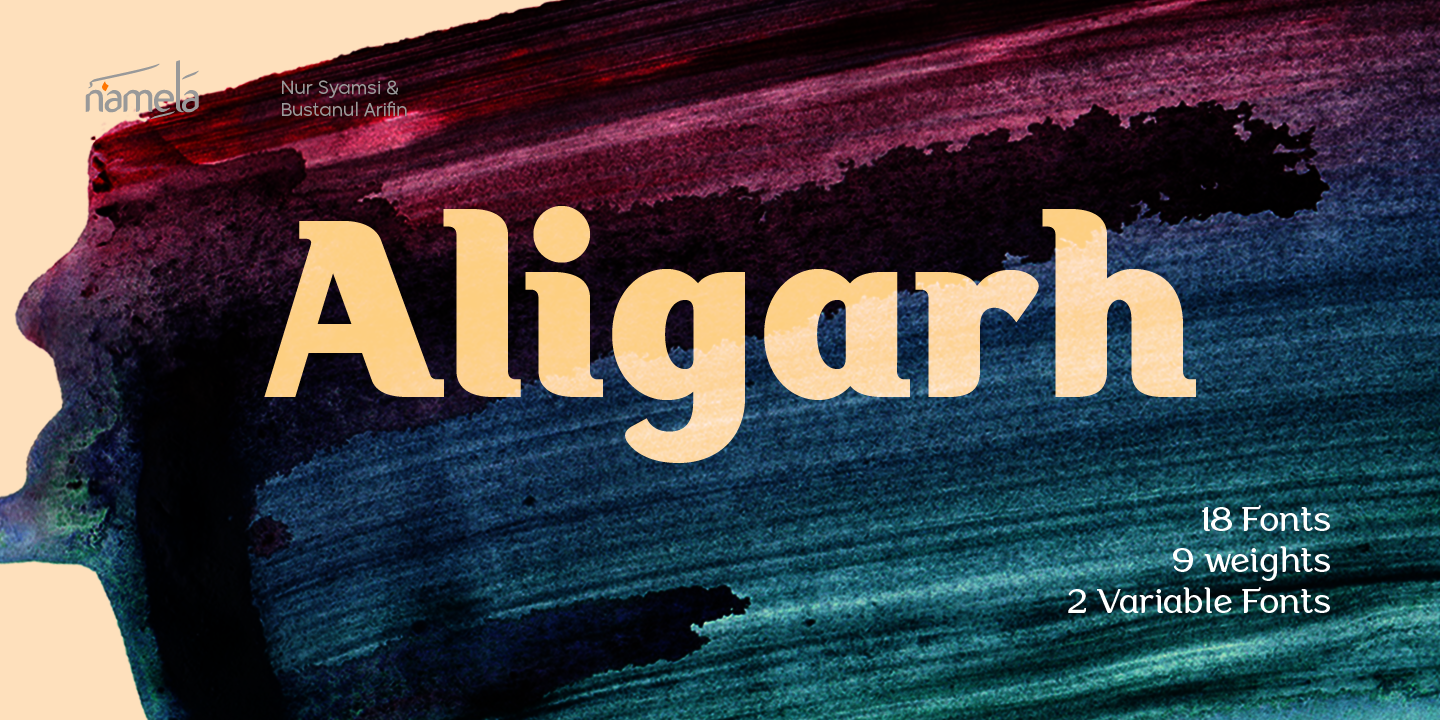 Шрифт Aligarh